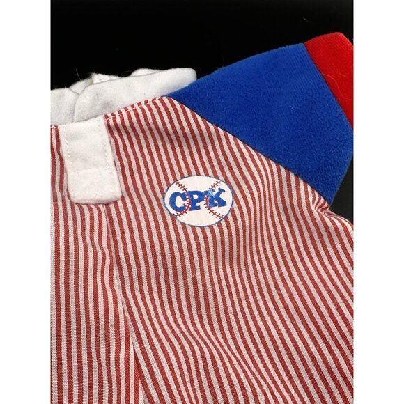 2006 Play Along Cabbage Patch Kid Babies Baseball Red White Striped Romper VHTF - Picture 2 of 14